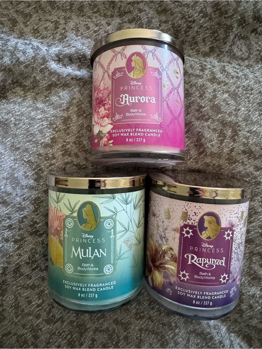 All New Bath And Body Works Princess Collection Candles Aurora Mulan Jasmine